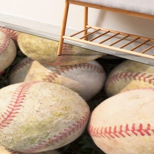 Baseball Rugs, Boy Room Rug, Trendy Rug, Gym Rugs, Accent Rug, Personalized Rug, Home Decor Rug, Thin Rug, Indoor Rug, Luxury Rug, Ball Rug,