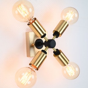 Vanity Light Fixture - Multi Lights - Mirror Light - Bathroom Light, Contemporary Wall Sconce - Makeup light - Hallway Entry-way 4-Bulb