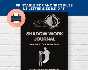 Printable Shadow Work Journal: Writing Prompts To Improve Mental Health (Digital Download PDF)