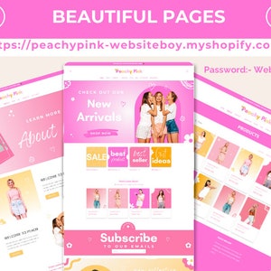 Peachy Pink Shopify Theme | Boutique Clothing Store Website Template | OS 2.0 image 5