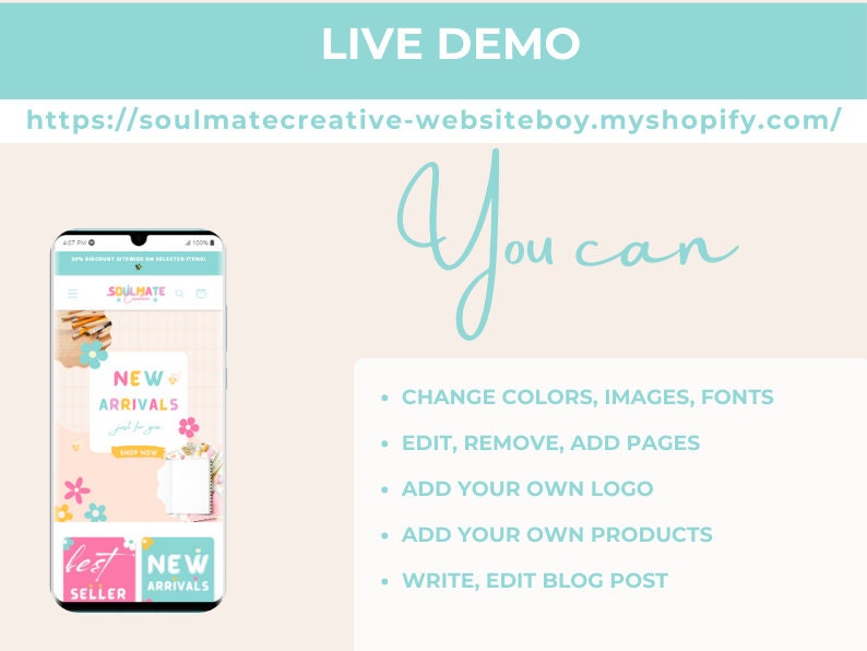 Modern Shopify theme for boutiques, creatives, and digital stores