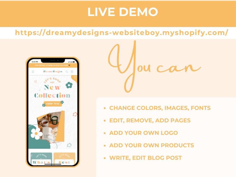 Trusted by 3000+ shop owners – professional feminine Shopify website theme