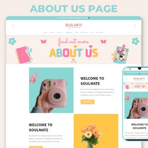 Editable Canva Shopify theme for small business websites