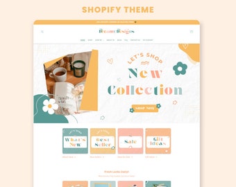 Dreamy Designs - Boutique Shopify Theme | Shopify Template | Feminine, Minimal & Cute Design | Editable Canva Templates | Shopify OS 2.0