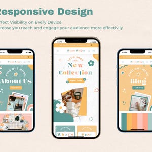 Cute Shopify Theme for Clothing Boutique Modern Minimal Online Store Design for Small Business Shopify Website