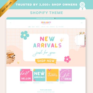 Soulmate Canva & Editable Shopify Theme Template – Minimal Feminine Design Template