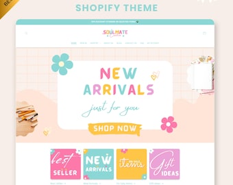 Soulmate Canva & Editable Shopify Theme Template – Minimal Feminine Design Template