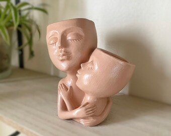 Statuette decorative - Pot - Personnage