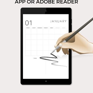 Monthly Calendar Landscape, Printable Calendar, Year Calendar ...