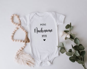 Baby Body Mini Surname Year of Birth| announce pregnancy | Body Pregnancy Announcement | You will be dad grandma grandpa | birth fathers day