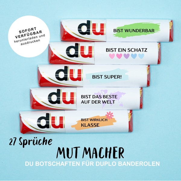 27 Duplo banderoles courage maker you messages children affirmations school bag lunch box special gift to print kindergarten school