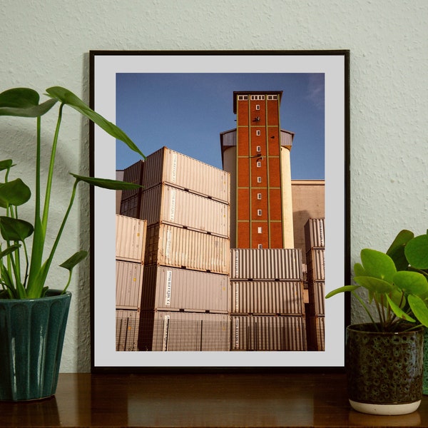 Kunstdruck Fotografie Architektur Wandbild Poster Print - Überseestadt Bremen