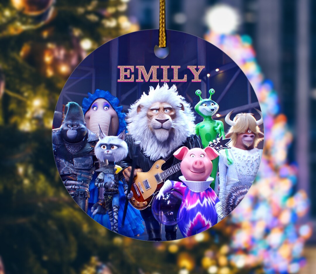 custom-name-sing-pig-movie-ornament-sing-pig-party-ornament-etsy-canada