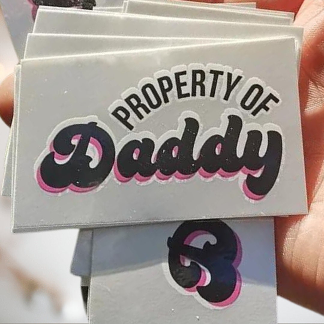 Property Of Daddy Temporary Tattoo Etsy 