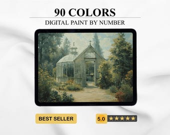 Wintergarden – Paint by Number | Digital Coloring Pages for Adults (Printable + Procreate Ready) Coloring Book