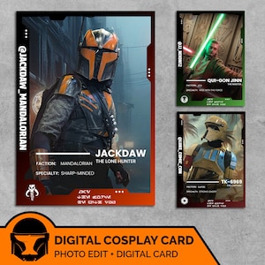 Custom Cosplay Collectors Cards - Digital Design Only