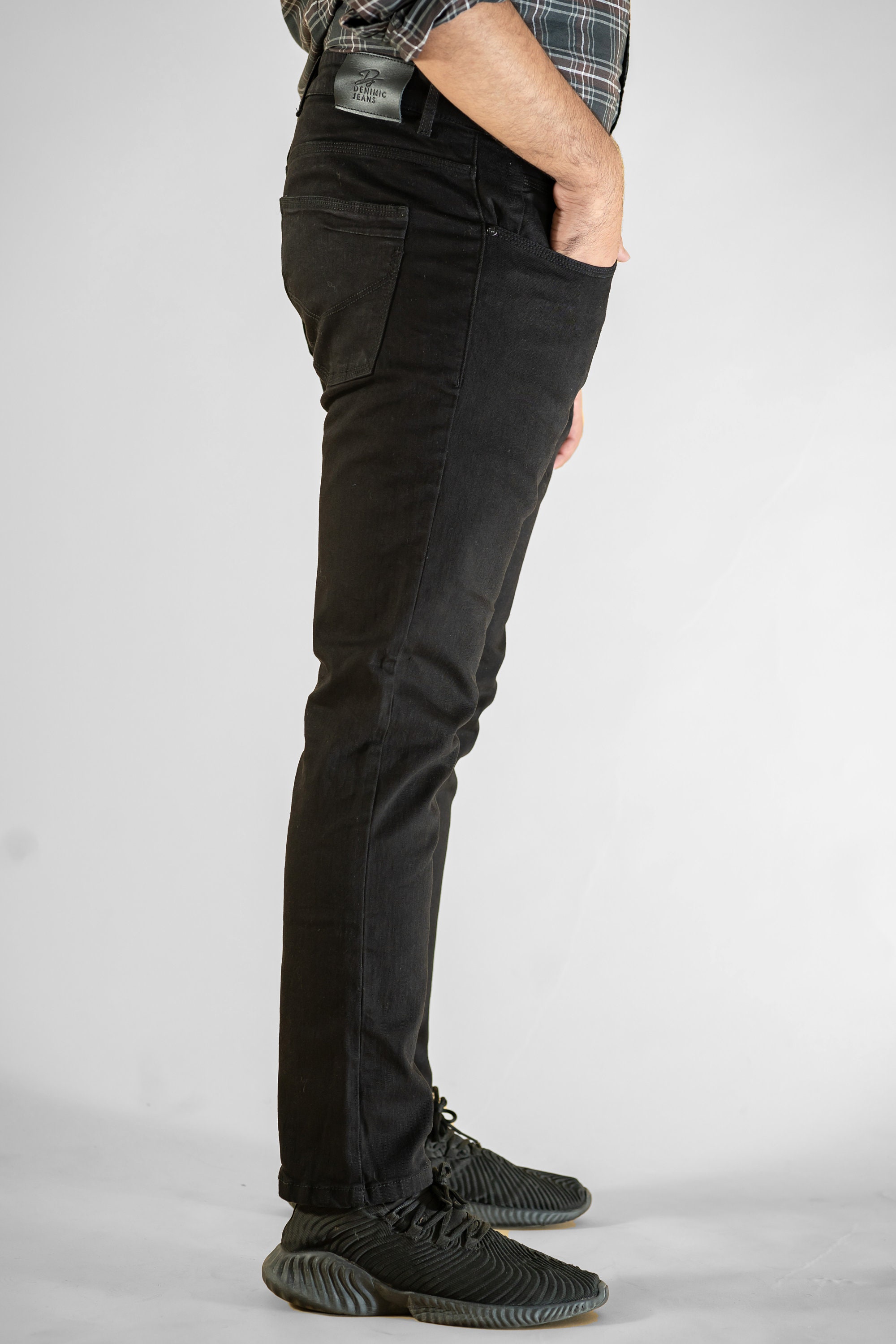 Denimic Jeans Men's Slim Fit Taper Black Wash Comfort - Etsy