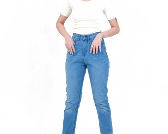 Denimic Jeans Womens High Rise Slim Blue Jeans