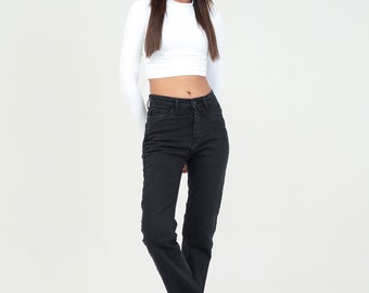 Denimic Jeans Womens Flares Black Jeans