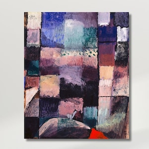 About A Motif From Hammamet by Paul Klee  Canvas Wall Art Design,Abstract Decor For Home & Office Poster Or Canvas Ready To Hang