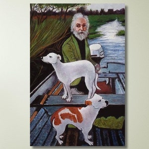 Goodfellas Old Man and Dogs Canvas Wall Artwork Print Design, Poster Print For Home,Office Decoration,Poster Or Canvas Ready To Hang