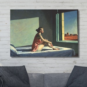 The Morning Sun by Edward Hopper Canvas Wall Art,Hopper Reproduction Print,Design Home Office Decor,POSTER or CANVAS