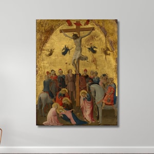 Stampa artistica su tela della crocifissione, decorazione murale a tema cristiano, poster per la casa, arredamento per ufficio, poster o tela pronti da appendere