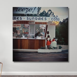 Gordon Parks Canvas Wall Art Design | Drinking Fountain Poster Print Decor for Home & Office Decoration I POSTER or CANVAS READY to Hang