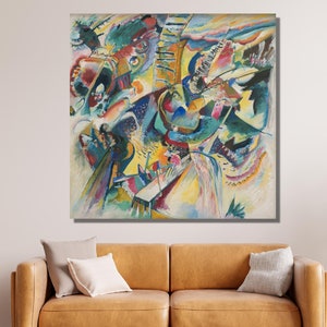 Wassily Kandinsky Canvas Poster,Improvisation Gorge Wall Art Print Design,Expressionism Decor for Home & Office,CANVAS READY to Hang