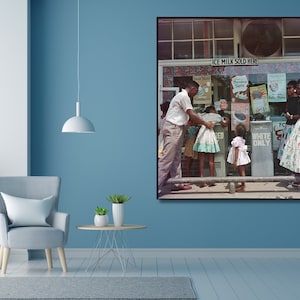 Gordon Parks Canvas Wall Art Design | Drinking Fountain Poster Print Decor for Home & Office Decoration I POSTER or CANVAS READY to Hang