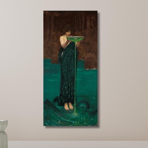 Circe Invidiosa di John William Waterhouse, poster, stampa artistica della mitologia preraffaellita, decorazione murale su tela raffigurante la dea