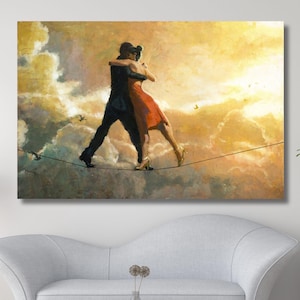 Tango Dance Canvas Wall Art Design, Tango Dancers Art, Music Poster Print Decor for Home & Office, POSTER or CANVAS READY to Hang