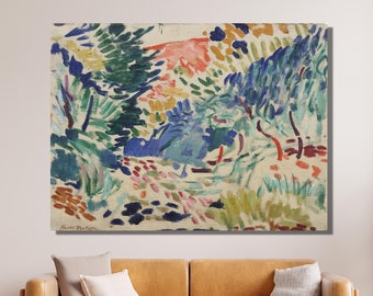 Landscape at Collioure by Henri Matisse Canvas Poster,Matisse Wall Art,Print,Fauvism Decor For Home,Office Poster Or Canvas Ready To Hang