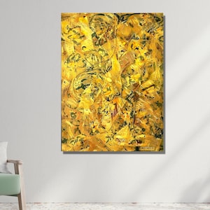 Numero 2 di Jackson Pollock / Stampa artistica su tela in stile espressionista astratto / Poster moderno per la decorazione di casa e ufficio