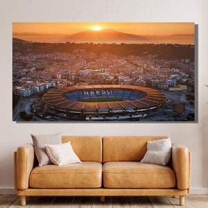 Napoli Club Stadium Canvas Wall Art Stadio Diego Armando Maradona Poster,Design,Print For Home & Office Decor,Poster Or Canvas Ready To Hang
