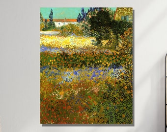 花咲く小道のある庭 - ヴィンセント・ヴァン・ゴッホの手描き