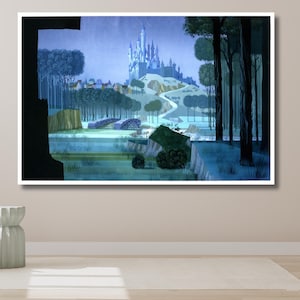 Sleeping Beauty By Eyvind Earle Quality Canvas Wall Art Poster, Design | Print Decor for Home & Office I POSTER or CANVAS READY to Hang