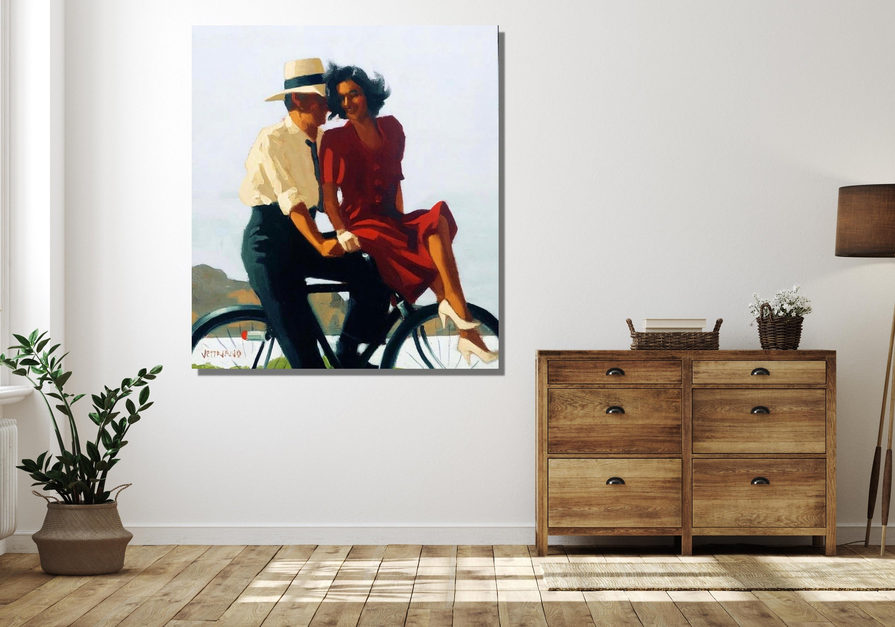 Jack Vettriano Canvas Wall Artlazy Hazy Days Print Vettriano Etsy