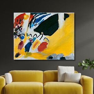 Wassily Kandinsky Canvas Poster, Impression III Painting, Kandinsky Wall Art Design | Print Decor for Home & Office I CANVAS READY to Hang