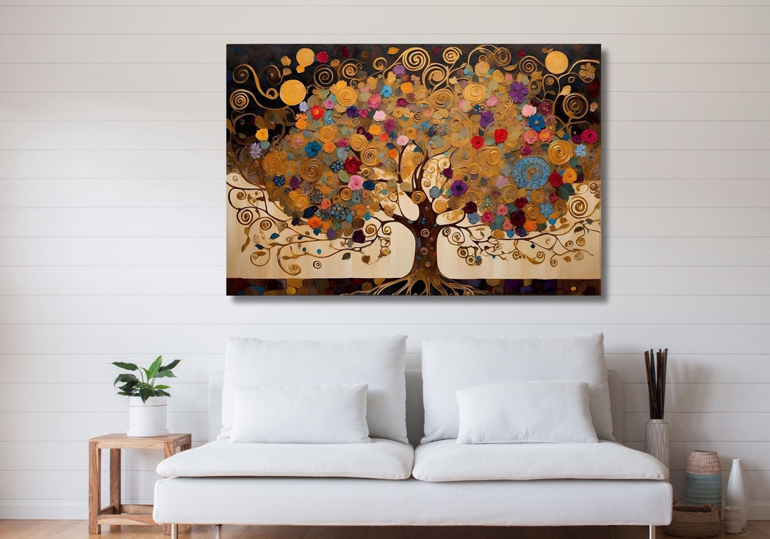 The Tree of Life by Gustav Klimt Canvas Wall Art Design,art Nouveau ...