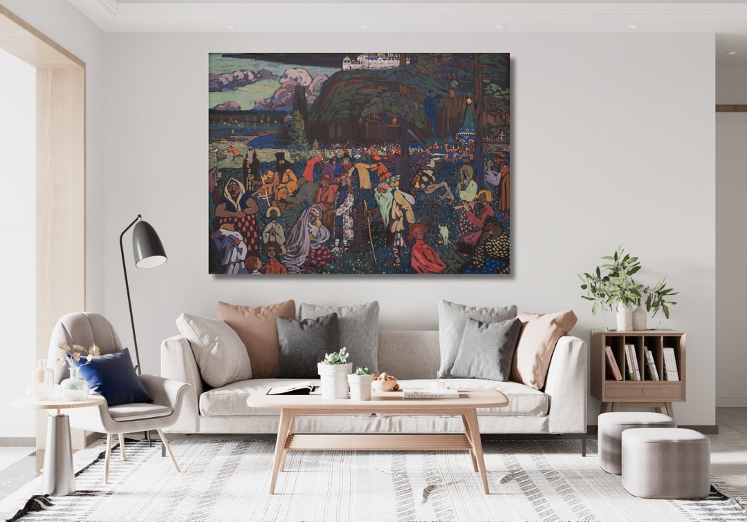 Wassily Kandinsky's Colorful Life Canvas Poster, Wassily Kandinsky Wall ...