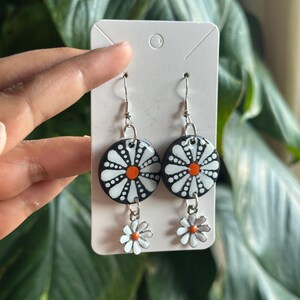 Handmade mandala earrings - Summer Daisy!