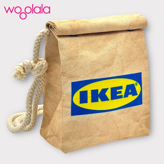 Quirky IKEA BEIGE Backpack and Sling Crossbody Bag for Man , Woman