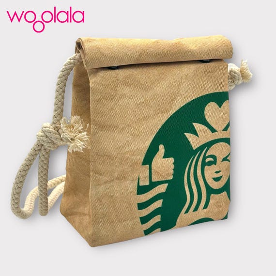 Quirky STARBUCKS COFFEE Backpack and Sling Crossbody Bag for Man Woman Kids Water Resistant 100 Recycled Polyester Etsy