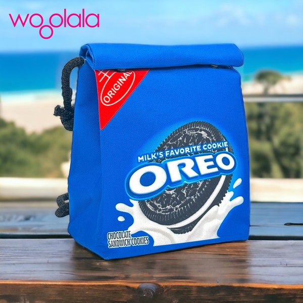 Quirky OREO Cookies and Biscuits Sling Crossbody Bag for Man , Woman, Kids - Water Resistant 100% Recycled Polyester