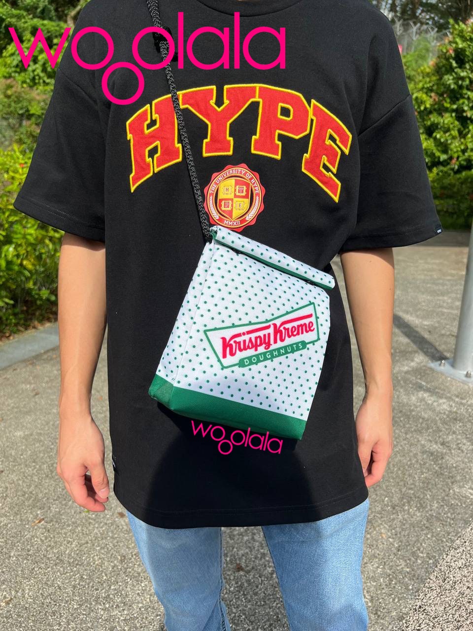 Quirky KRISPY KREME DOUGHNUT Backpack and Sling Crossbody