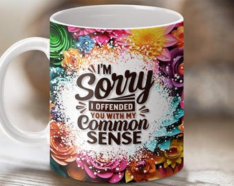Funny Sarcastic Quote Mug Wrap Co-Worker Gift Sublimation Design Template (PNG Digital Download)