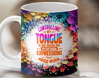 Sarcastic Mug Wrap PNG: Funny Quote, Co-Worker Gift (Digital Download)