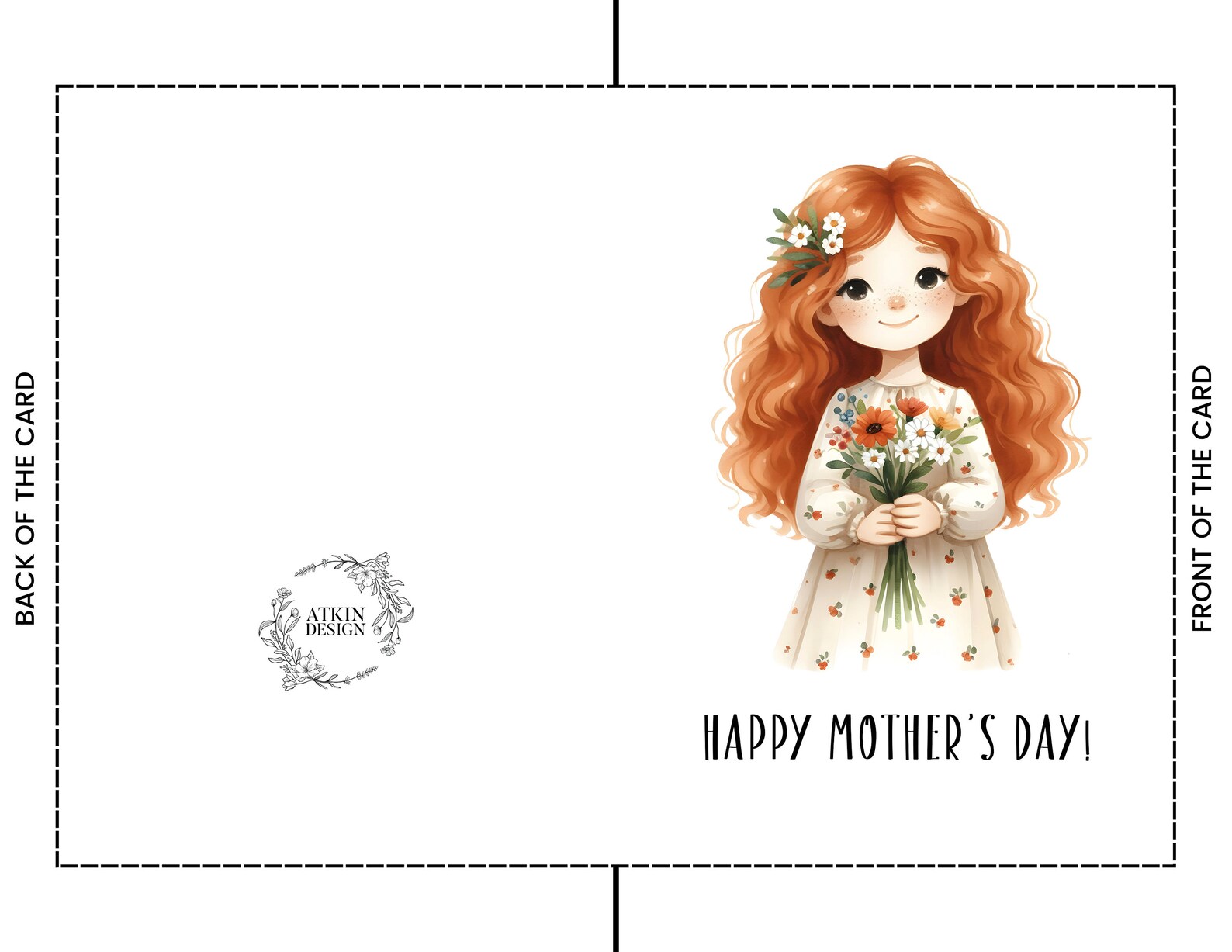 Printable Mother's Day Greeting Card,mother's Day Card, Download Greeting Card,5 X 7 Instant ...
