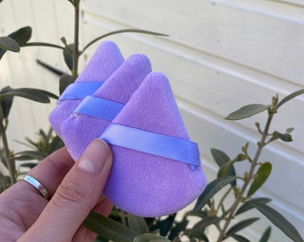 Lilac Powder Puff - set of 5, Makeup Sponge